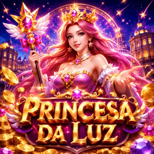 Cartão da Starlight Princess com coroa estrelada